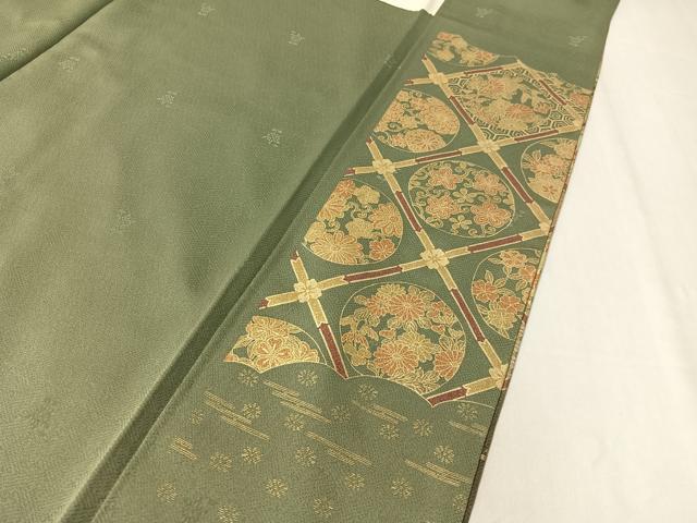 平和屋着物●訪問着　天井花丸文　暈し染め　金銀彩　正絹　逸品　CABC9909vp