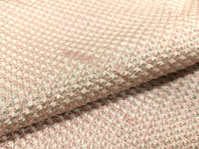 平和屋着物●訪問着　総絞り　斜線文　ロング丈　正絹　逸品　CABC9925vp