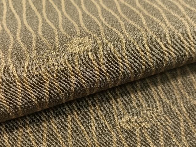 平和屋着物▼上質な小紋 立涌舞葉文 正絹 逸品 CABC9926vp