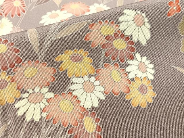 平和屋着物●訪問着　友禅　作家物　草花文　暈し染め　正絹　逸品　未使用　CABC9941vp