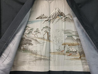 平和屋着物●男性　本場大島紬　アンサンブル　80亀甲　総詰め　正絹　逸品　未使用　CABC9961vp