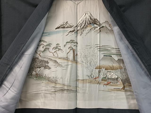 平和屋着物●男性　本場大島紬　アンサンブル　80亀甲　総詰め　正絹　逸品　未使用　CABC9961vp