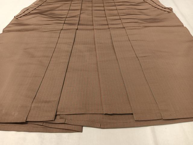 平和屋着物●男性　馬乗り袴　縞　正絹　逸品　CABC9964vp