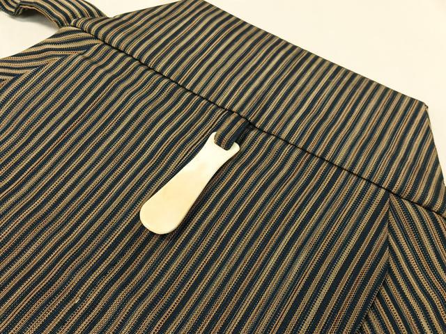 平和屋着物●男性　馬乗り袴　縞　正絹　逸品　CABC9965vp