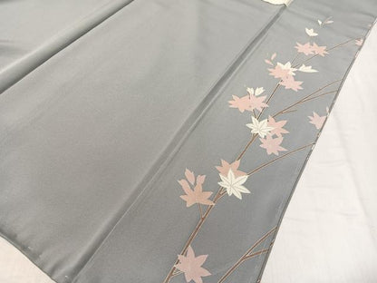 平和屋着物●訪問着　友禅　草花文　暈し染め　正絹　逸品　未使用　CABC9968vp