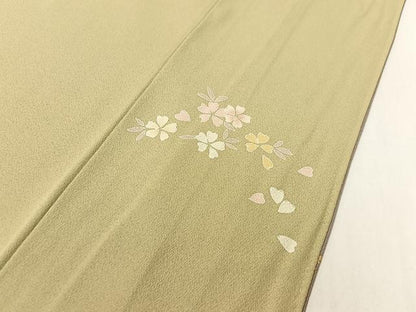 平和屋着物●訪問着　草花丸文　暈し染め　正絹　逸品　CABC9979vp