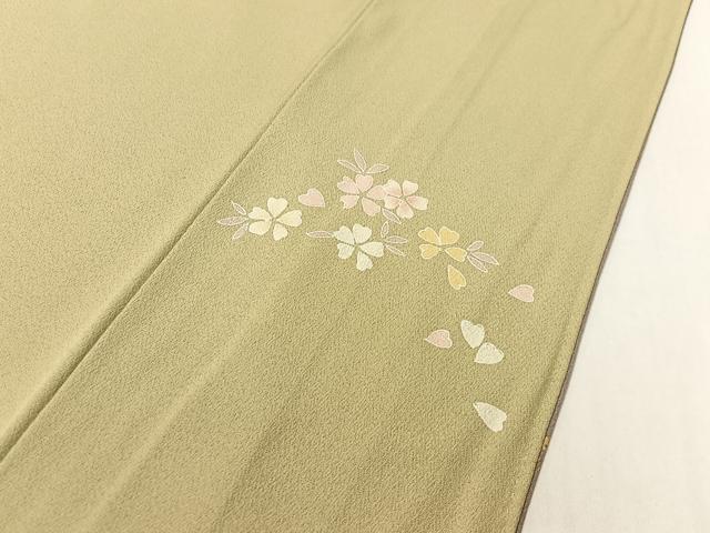 平和屋着物●訪問着　草花丸文　暈し染め　正絹　逸品　CABC9979vp