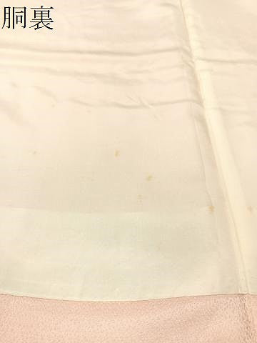平和屋着物●訪問着　草花文　暈し染め　金銀彩　正絹　逸品　未使用　CABC9981vp
