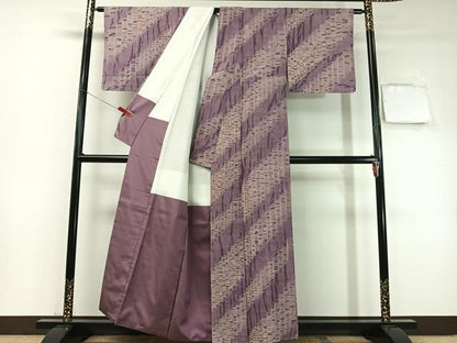 平和屋着物●上質な紬　総絞り　杢目絞り　正絹　逸品　CABC9985vp