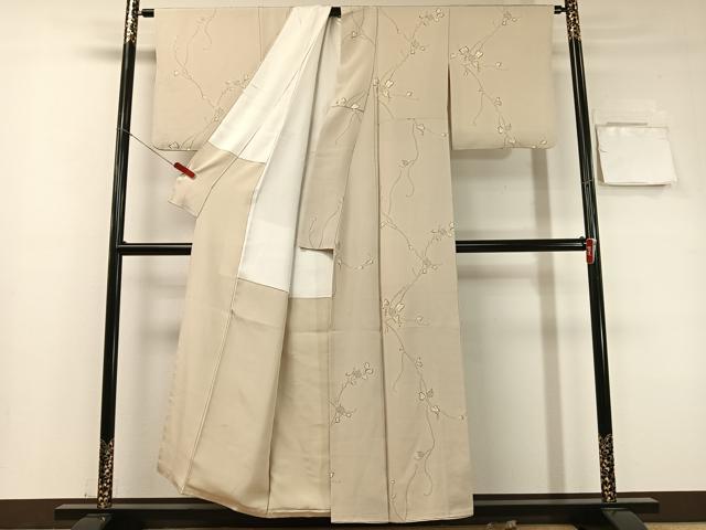 平和屋着物●上質な小紋　葡萄蔦の葉文　金彩　正絹　逸品　CABC9989vp
