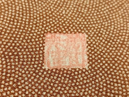 平和屋着物●江戸小紋　作家物　鮫小紋柄　鬼しぼ縮緬　正絹　逸品　未使用　CABC9992vp