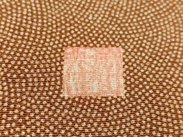 平和屋着物●江戸小紋　作家物　鮫小紋柄　鬼しぼ縮緬　正絹　逸品　未使用　CABC9992vp