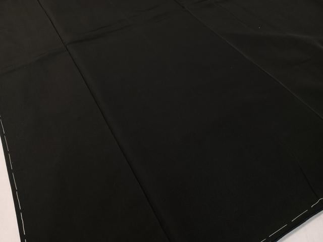 平和屋着物●男性　黒紋付　キングサイズ　正絹　逸品　CABC9993vp
