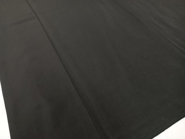 平和屋着物●男性　黒紋付　正絹　逸品　CABC9996vp