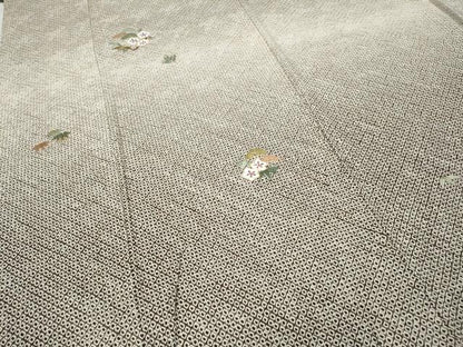 平和屋着物●豪華色留袖 総絞り 刺繍 草花丸文 暈し染め 金糸 正絹 逸品 未使用 CABD0001ut
