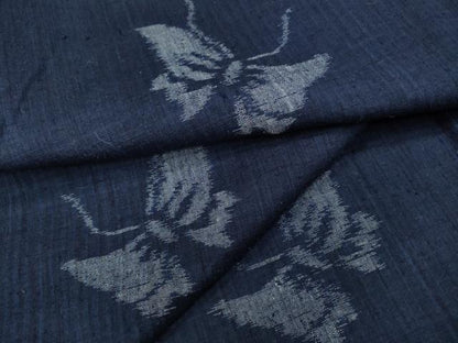 平和屋着物●上質な紬 舞蝶文 正絹 逸品 CABD0003ut
