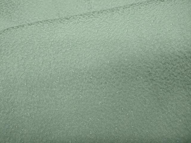 平和屋着物●上質な色無地 紋意匠 錆青磁色 鈴乃屋扱い 正絹 逸品 CABD0014ut