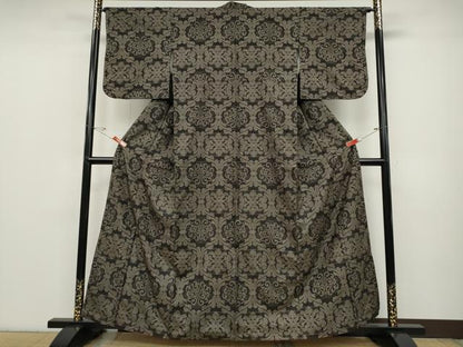 平和屋着物●本場大島紬 7マルキ 乱菊 正絹 逸品 CABD0017ut