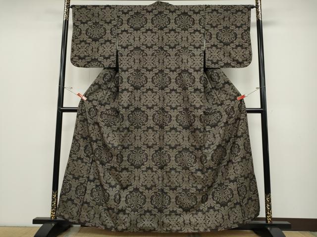 平和屋着物●本場大島紬 7マルキ 乱菊 正絹 逸品 CABD0017ut