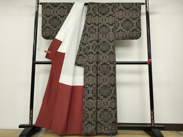 平和屋着物●本場大島紬 7マルキ 乱菊 正絹 逸品 CABD0017ut