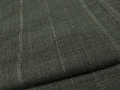 平和屋着物●本場結城紬 重要無形文化財 縞 正絹 逸品 CABD0019ut