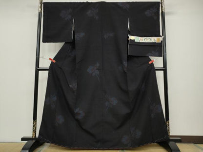 平和屋着物●結城紬 はたおり娘 100亀甲 枝花文 飛び亀甲柄 奥順 証紙付き 正絹 逸品 未使用 CABD0020ut