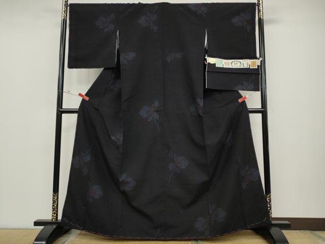 平和屋着物●結城紬 はたおり娘 100亀甲 枝花文 飛び亀甲柄 奥順 証紙付き 正絹 逸品 未使用 CABD0020ut