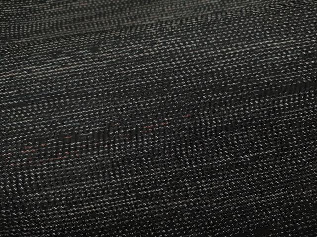 平和屋着物●本場大島紬 横段文 正絹 逸品 CABD0021ut