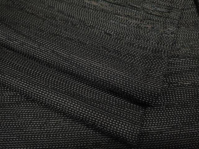 平和屋着物●本場大島紬 横段文 正絹 逸品 CABD0021ut