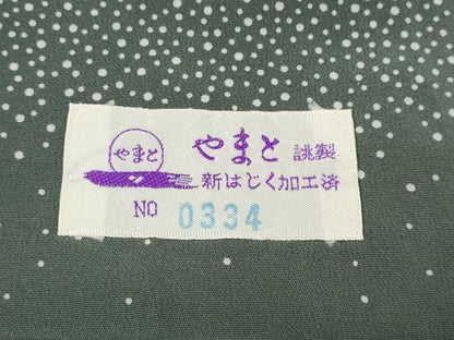 平和屋着物●上質な小紋 瓦文 やまと誂製 正絹 逸品 未使用 CABD0024ut