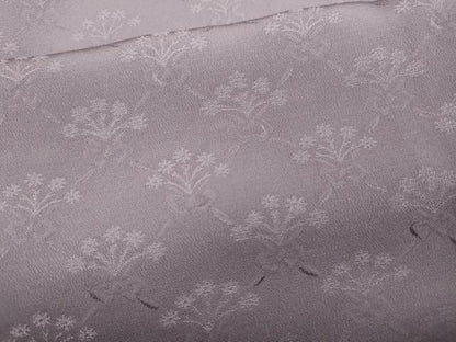 平和屋着物●上質な色無地 花束地紋 紅藤色 正絹 逸品 CABD0025ut