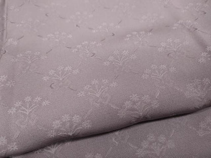平和屋着物●上質な色無地 花束地紋 紅藤色 正絹 逸品 CABD0025ut