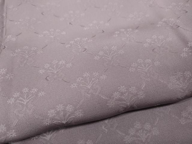 平和屋着物●上質な色無地 花束地紋 紅藤色 正絹 逸品 CABD0025ut