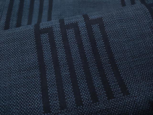 平和屋着物●綿薩摩 幾何学文 木綿 逸品 CABD0032ut