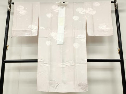 平和屋着物●長襦袢 無双仕立て 貝合わせ人物地紋 正絹 逸品 CABD0034ut