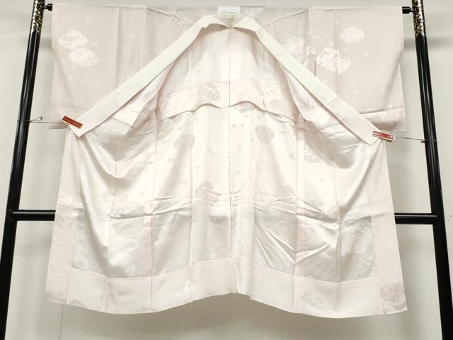 平和屋着物●長襦袢 無双仕立て 貝合わせ人物地紋 正絹 逸品 CABD0034ut