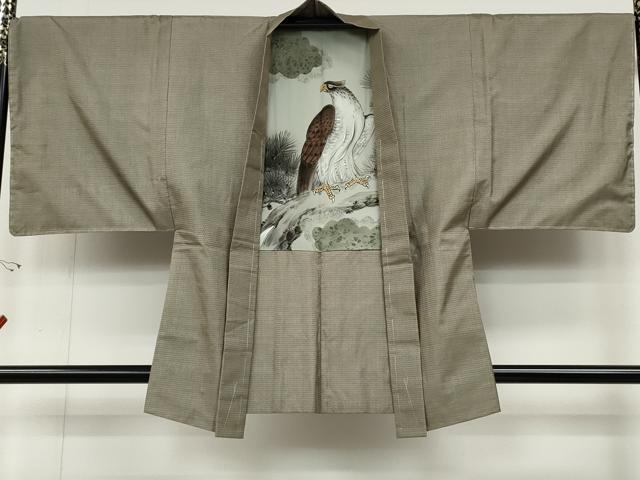 平和屋着物●男性 本場大島紬 アンサンブル 100亀甲 総詰め 正絹 逸品 未使用 CABD0036ut