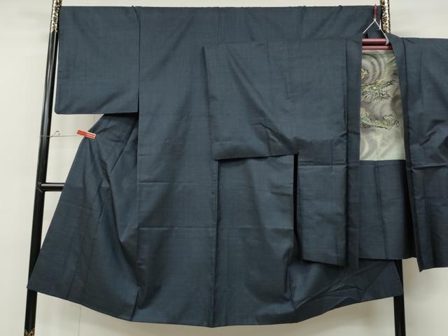 平和屋着物●男性 本場大島紬 アンサンブル 100亀甲 総詰め 正絹 逸品 CABD0037ut