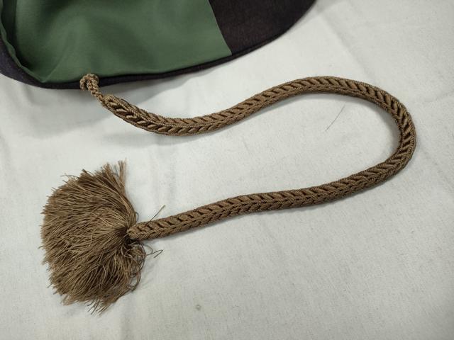 平和屋着物●男性 紬 アンサンブル 霞文 羽織紐付き 正絹 逸品 CABD0038ut