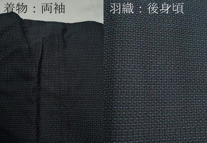 平和屋着物●男性 本場大島紬 アンサンブル 80亀甲 総詰め 正絹 逸品 CABD0040ut