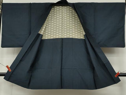 平和屋着物●男性 本場大島紬 アンサンブル 80亀甲 総詰め 正絹 逸品 CABD0040ut