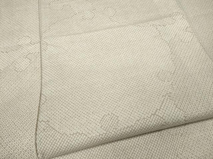 平和屋着物●男性 結城紬 雪輪鹿の子文 証紙付き 正絹 逸品 CABD0043ut
