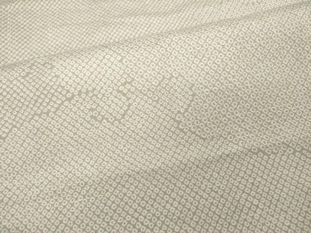 平和屋着物●男性 結城紬 雪輪鹿の子文 証紙付き 正絹 逸品 CABD0043ut