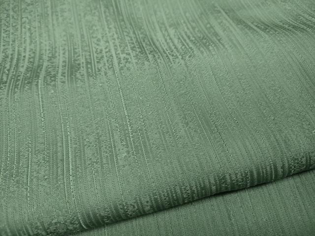平和屋着物●上質な色無地 縞地紋 薄青色 正絹 逸品 CABD0044ut
