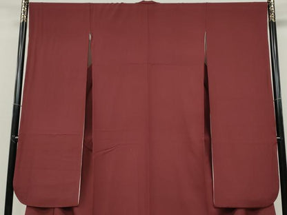 平和屋着物●豪華振袖 葡萄茶色 正絹 逸品 CABD0054ut