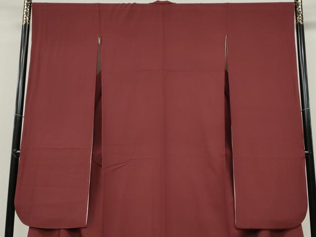 平和屋着物●豪華振袖 葡萄茶色 正絹 逸品 CABD0054ut