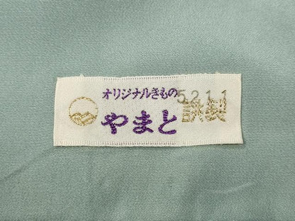 平和屋着物●ファッションデザイナー 花井幸子 振袖 菜種油色 やまと誂製 正絹 逸品 CABD0055ut