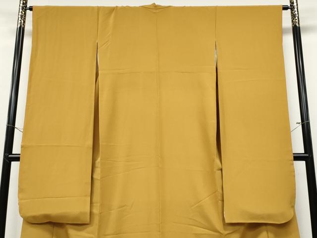 平和屋着物●豪華振袖 櫨染色 正絹 逸品 CABD0057ut