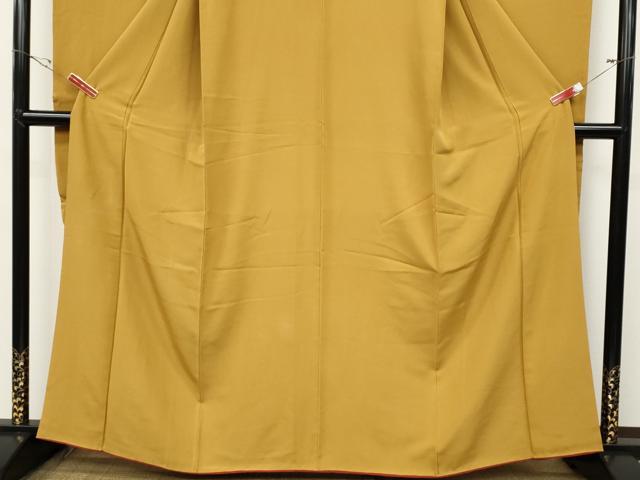 平和屋着物●豪華振袖 櫨染色 正絹 逸品 CABD0057ut