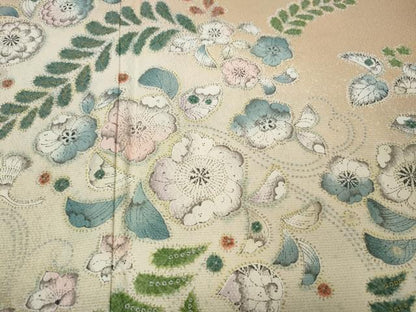 平和屋着物●訪問着 辻が花 暈し染め 金彩 正絹 逸品 未使用 CABD0063ut